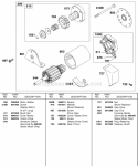 Electric Starter 1 Diagram and Parts List for  Briggs and Stratton Engine
